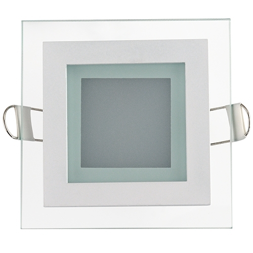 12W Glas Design LED Panel Einbaustrahler Eckig