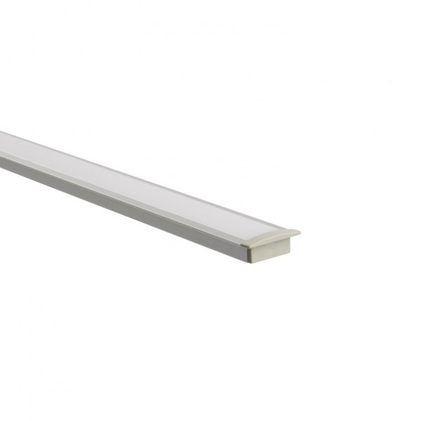 Aluminiumeinbauprofil 1m für LED-Strips Milchweiß