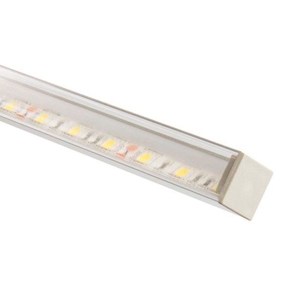 Aluminiumprofil Eckig 1m für LED-Strips Durchsichtig