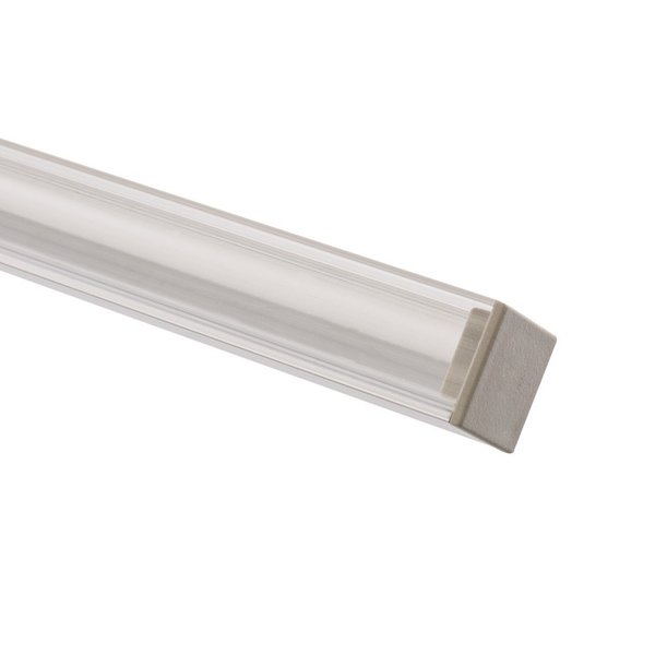 Aluminiumprofil Eckig 1m für LED-Strips Durchsichtig