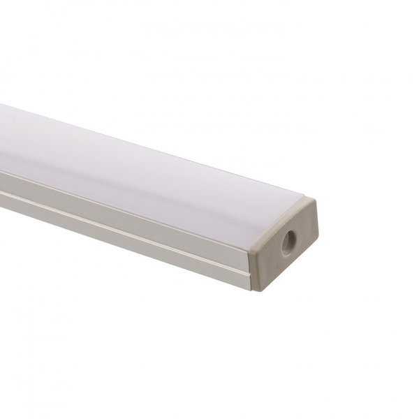 Aluminiumaufbauprofil 1m für LED-Strips Milchweiß