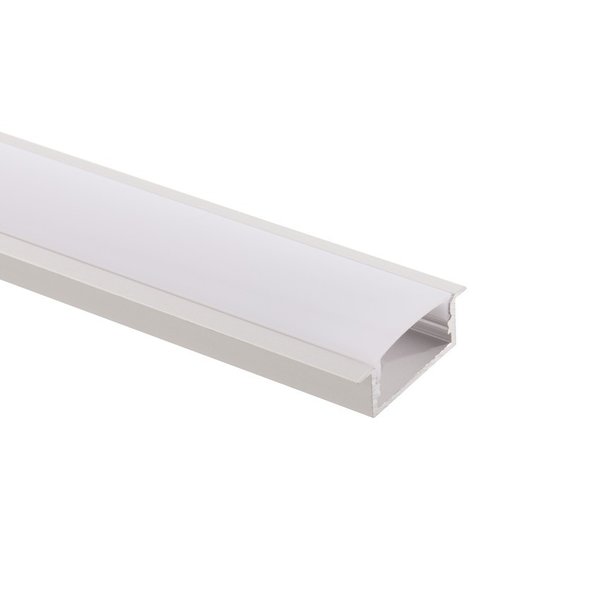 Aluminiumprofil 1m für doppelte LED-Strips Milchweiß