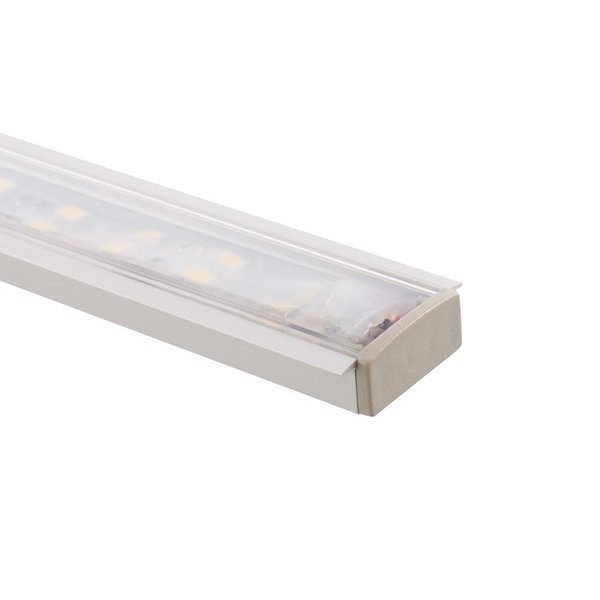 Aluminiumprofil 1m für doppelte LED-Strips Durchsichtig