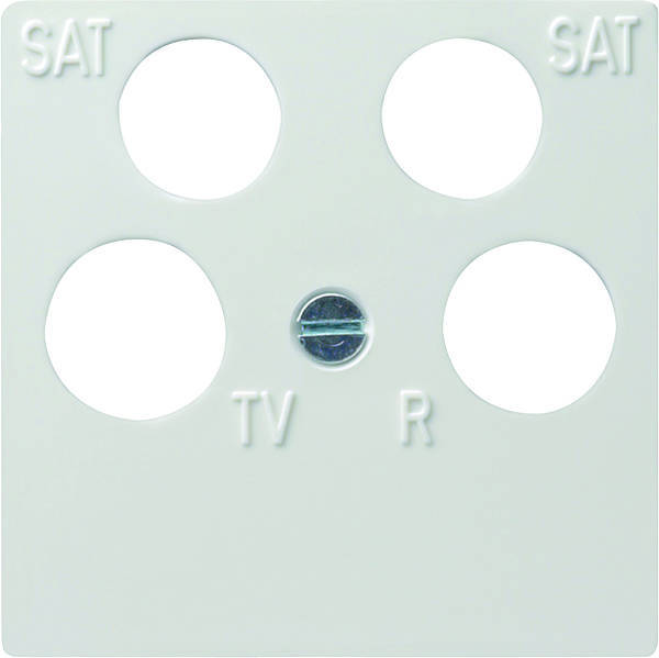 Gira 025903 System 55 TV-Abdeckplatte 4-fach rwg